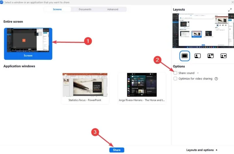 Cómo presentar PowerPoint en Zoom