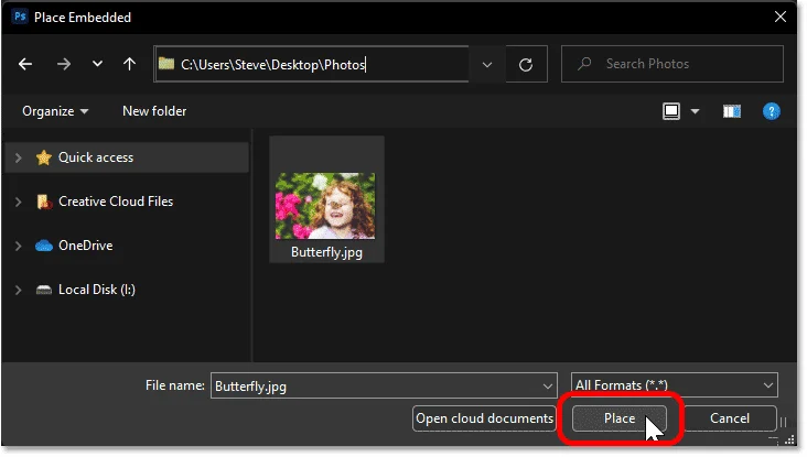 Een foto in een vorm invoegen in Photoshop