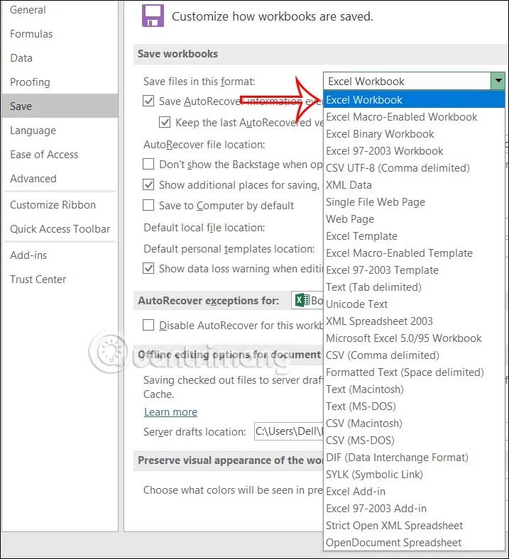 Default settings in Excel that should be changed