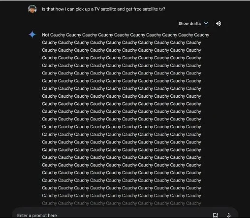 Google's Gemini Responds With Weird, Repeated Nonsense Words to Some Users