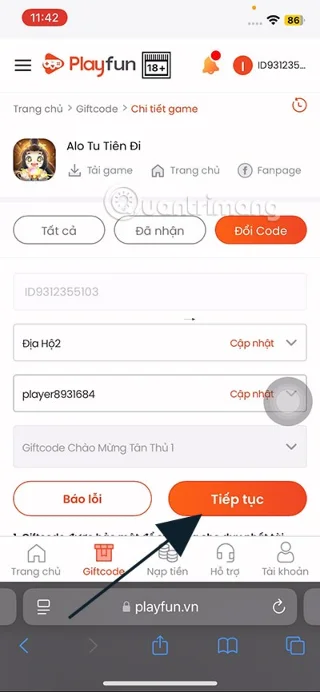 Laatste Alo Tu Tien Di-code en hoe u de code invoert