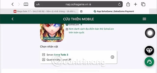 Laatste Cuu Thien mobiele code en instructies voor het invoeren van de code Laatste Cuu Thien mobiele code en instructies voor het invoeren van de code