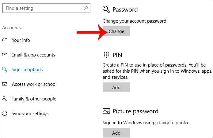 Cómo configurar una contraseña para una computadora con Windows 10, cómo cambiar la contraseña de Win 10
