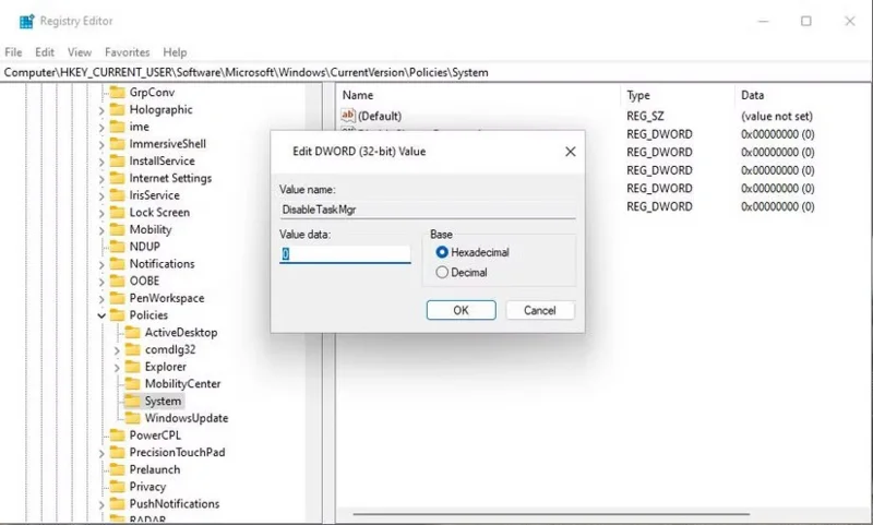 Cómo solucionar el problema del Administrador de tareas en Windows