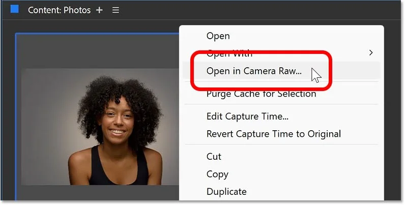 Cómo agregar un efecto de foco detrás del sujeto usando Adobe Camera Raw