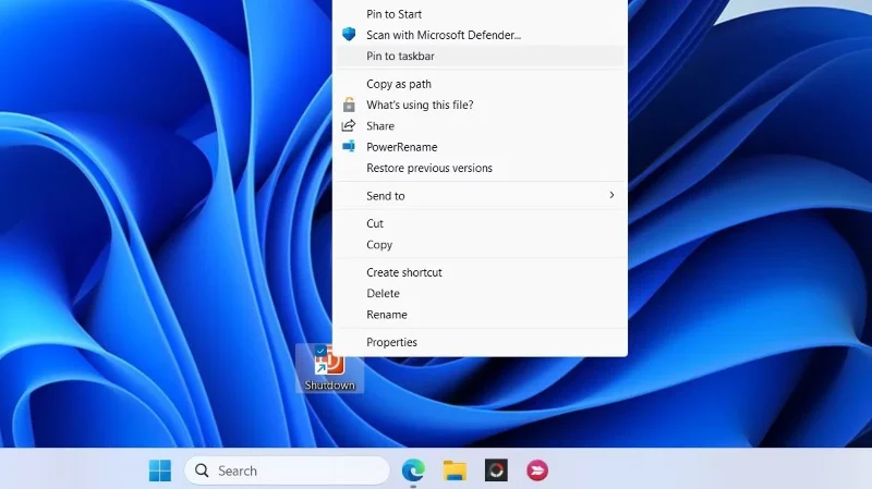 Cómo agregar el acceso directo de Apagado en el escritorio de Windows 11