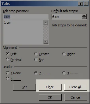 Crea líneas de puntos (………) rápidamente en Microsoft Word