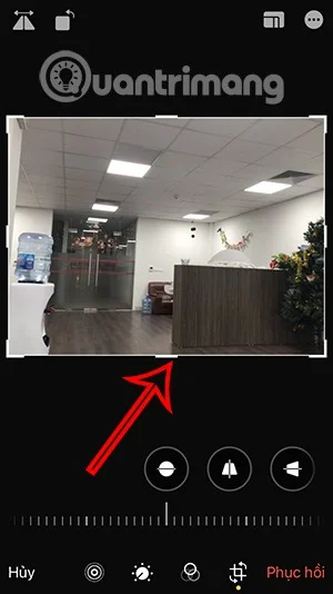 Instruções para cortar fotos livremente no iPhone, cortando fotos de acordo com a proporção
