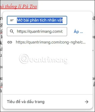 Cómo insertar un enlace en un documento de Google Docs