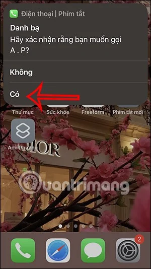 iPhone에서 빠른 통화를 하는 방법에 대한 지침은 매우 간단합니다.