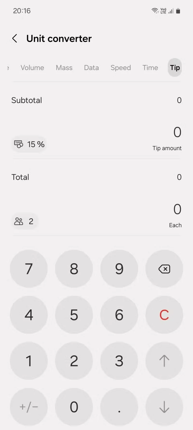 Jak obliczyć napiwki za pomocą kalkulatora Samsung