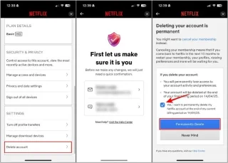 Telefondan, bilgisayardan Netflix hesabını silme talimatları