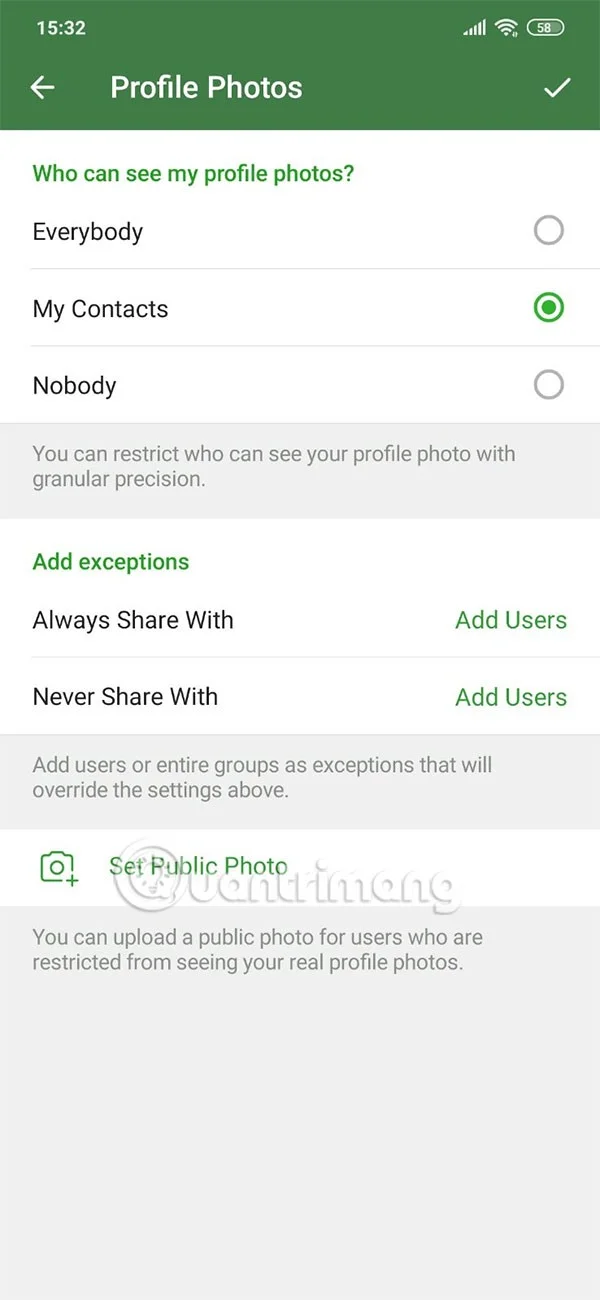 Cómo configurar una foto de perfil pública en Telegram