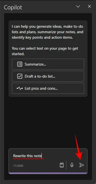 Cómo usar Copilot en OneNote