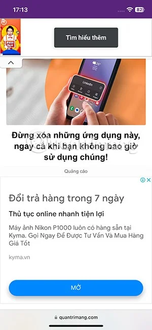 Uygulama olmadan Safari'de reklamlar nasıl gizlenir