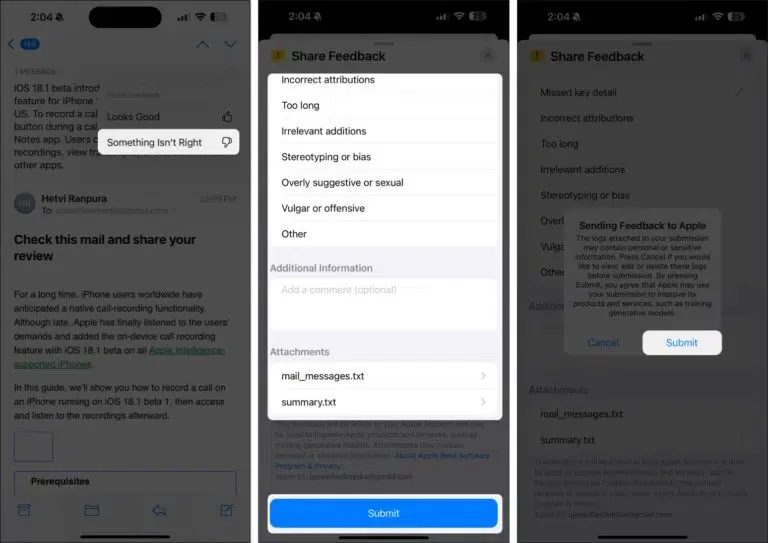 iPhone 메일에서 Apple Intelligence를 사용하는 방법