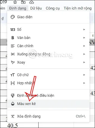 Instructions pour colorier les cellules et le texte dans Google Sheets