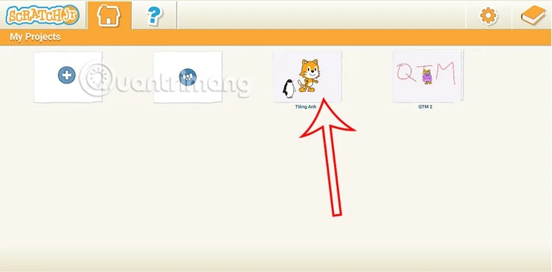 ScratchJR'da İngilizce öğrenme talimatları