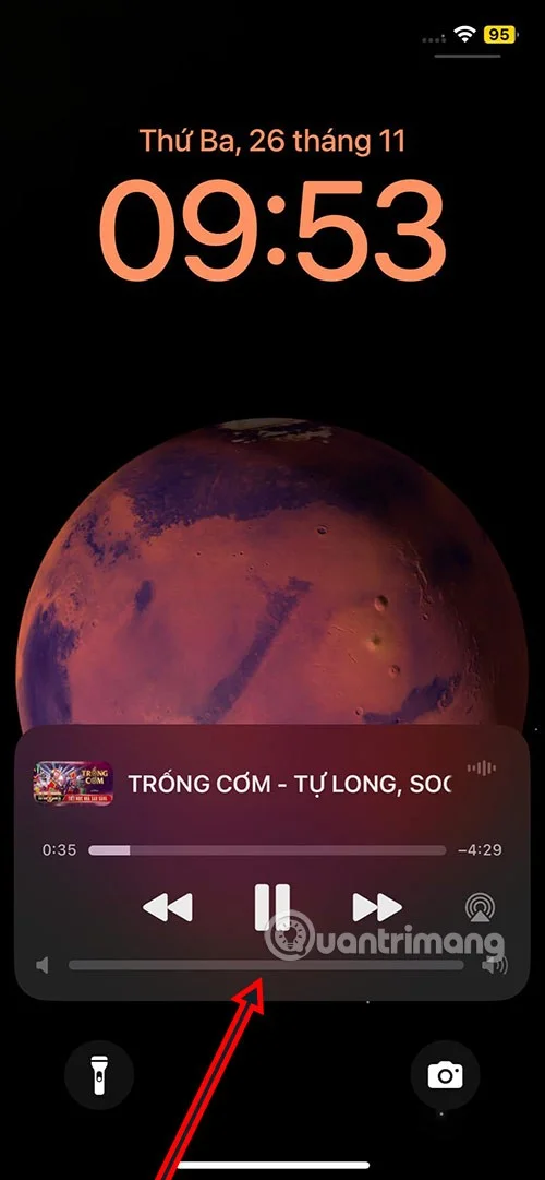 iPhone 잠금 화면 플레이어 볼륨 바를 활성화하는 방법