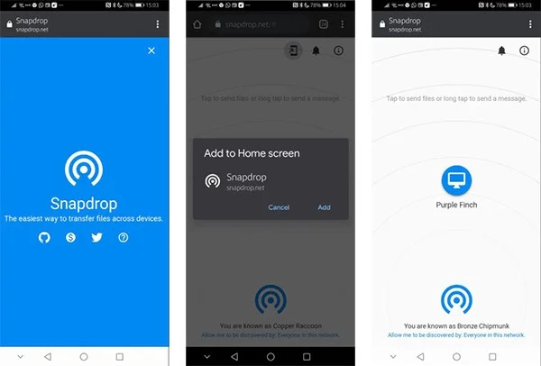 AirDrop을 대체할 수 있는 최고의 안드로이드 앱