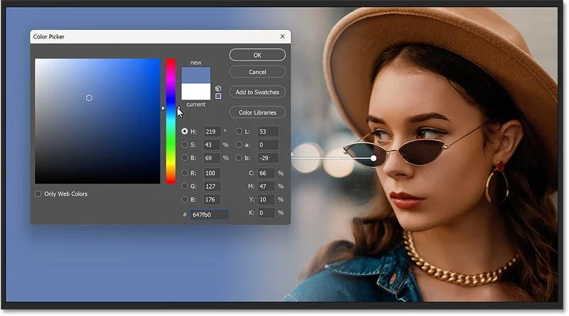 Hoe je snel een afbeelding in Photoshop kunt vervagen naar een achtergrondkleur met Live Gradients