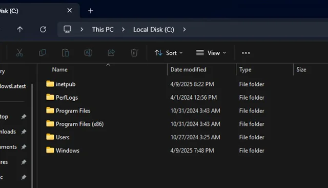 Microsoft warns against deleting the “inetpub” folder on Windows 11 Microsoft warns against deleting the “inetpub” folder on Windows 11