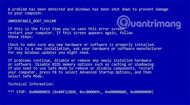Instructions pour corriger les erreurs d'écran bleu sur les ordinateurs