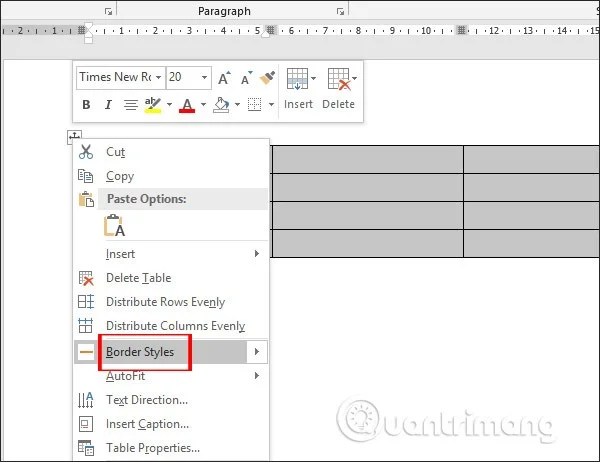 Hoe maak je tabelranden in Word?