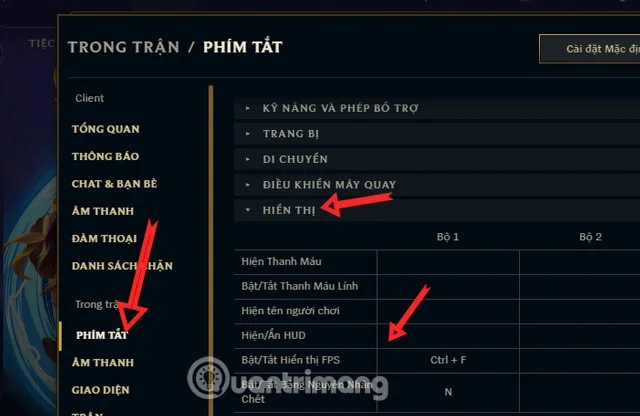 Formas de habilitar FPS en LMHT, habilitar Ping LOL