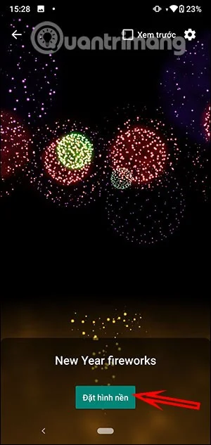 Hoe je live wallpaper-vuurwerk instelt om nieuwjaar 2021 te vieren
