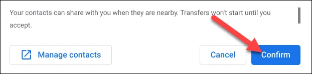 How to use Nearby Share on Chromebook