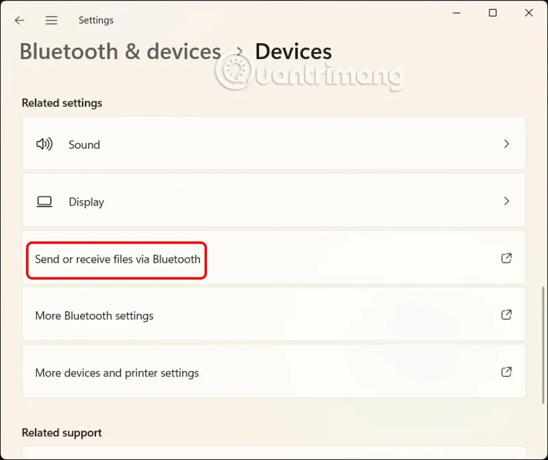 How to send files via Bluetooth on Windows 11