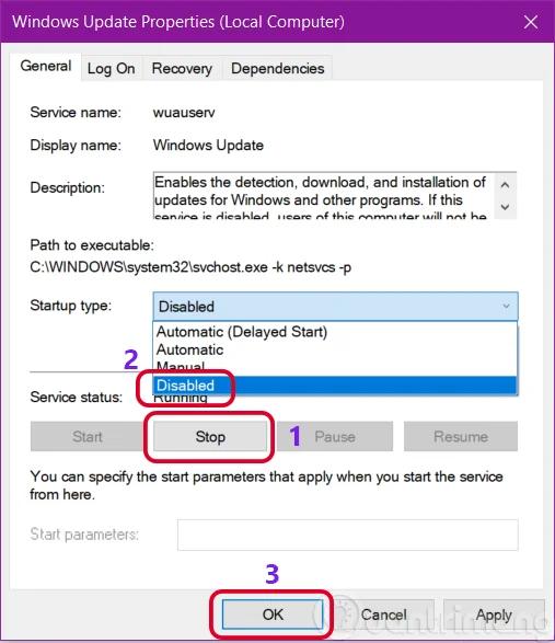 How to turn off Windows Update on Windows 10, turn off Windows 10 update permanently
