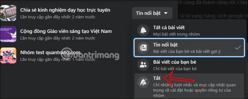 Cómo desactivar las notificaciones grupales en Facebook