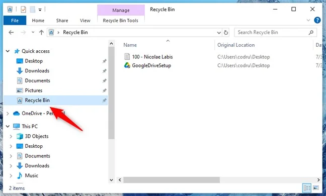 How to Add Recycle Bin to File Explorer