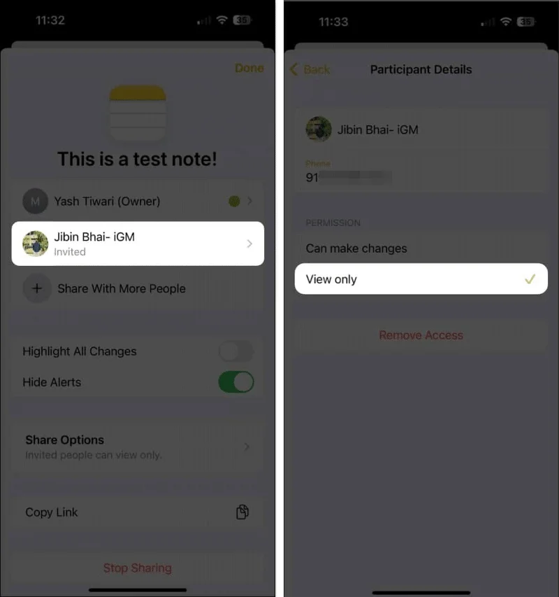 iPhone에서 공유 메모 알림을 끄는 방법