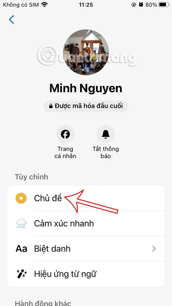 Instrucciones para cambiar el color de Messenger en el teléfono y la computadora