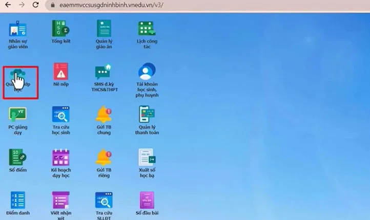 VnEdu'da öğrenci bilgilerini değiştirme talimatları