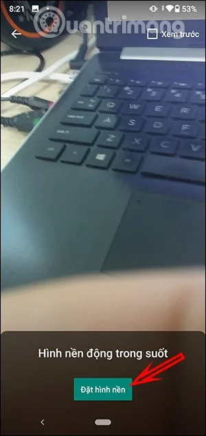 안드로이드에서 투명한 라이브 배경화면을 설정하는 방법