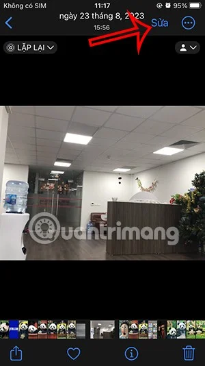 Instruções para cortar fotos livremente no iPhone, cortando fotos de acordo com a proporção