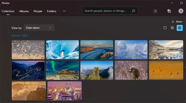 Instructions to change wallpaper on Windows 11