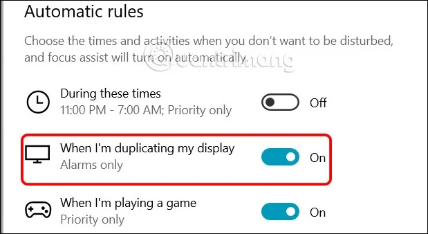 Instrucciones para desactivar las notificaciones que aparecen en la pantalla de presentación