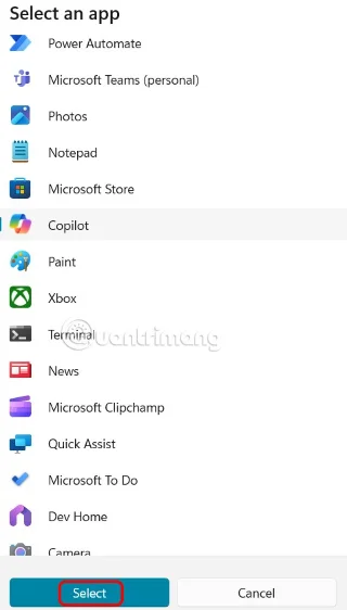 How to open an application using the Copilot key on Windows 11