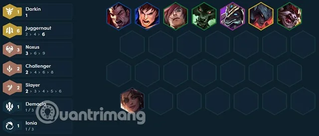 Bouw Darius DTCL, items voor Darius Noxus