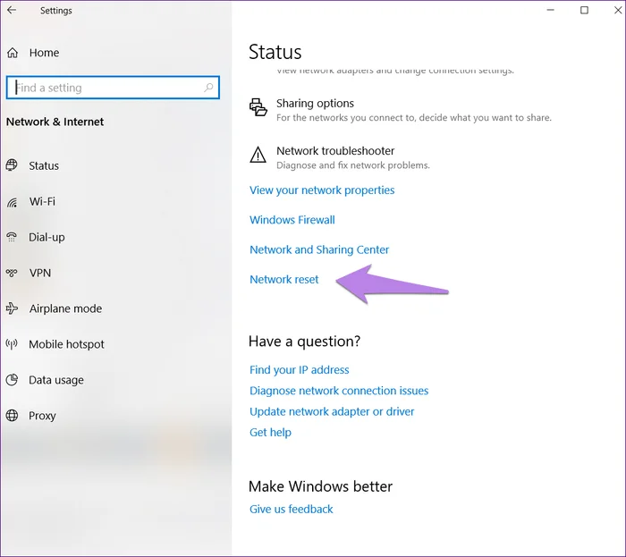 How to fix network adapter not found error on Windows 10