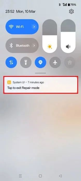 Cómo usar el modo de reparación para proteger los datos durante la reparación en Android