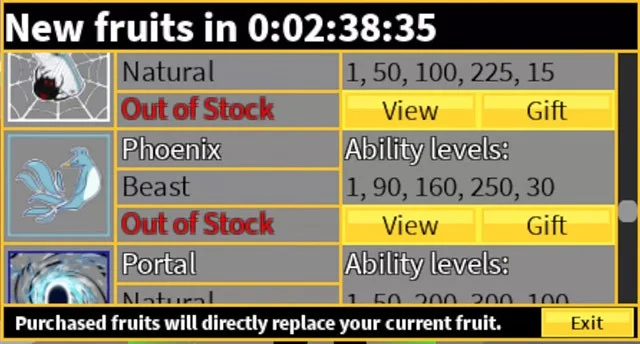 Frutas del Diablo ahora disponibles en Blox Fruit