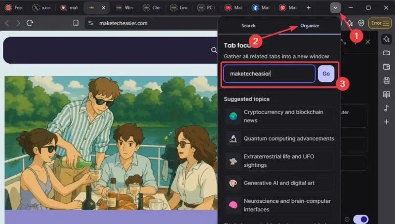 How to use the new Brave Tab Focus Mode to organize your browser