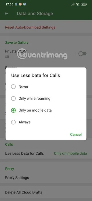 Guia para economizar dados em chamadas no Telegram