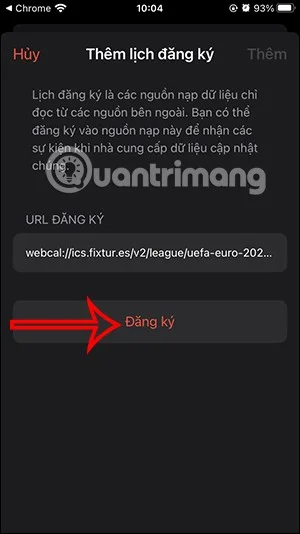 Instrukcje dodawania kalendarza Euro 2024 na iPhoneie